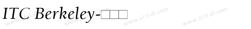 ITC Berkeley字体转换